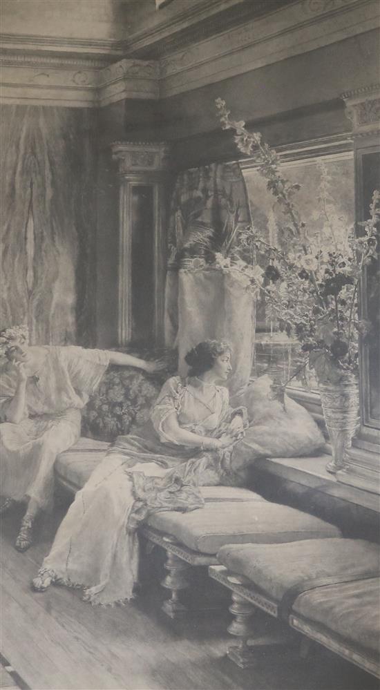 L. Alma Tadema Vain Courtship 62 x 34.5cm